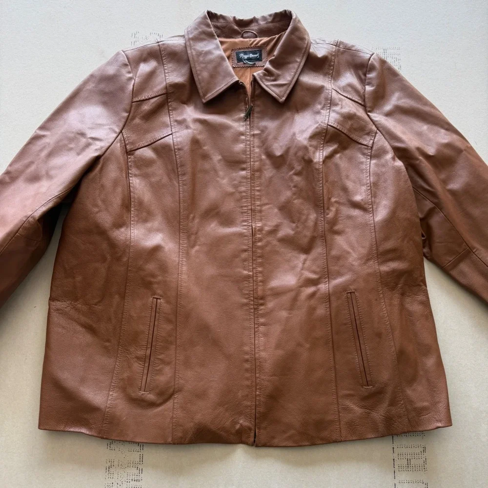 Maggie Barnes‎ Leather Jacket
